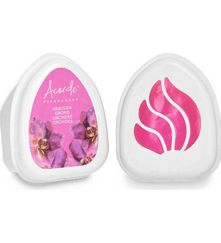 Acorde Orchidee air freshener set with 12 orchid-scented sachets, decorative home and kitchen air fresheners in a box.