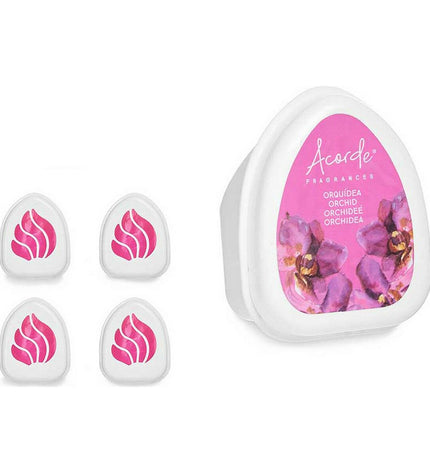 Acorde Orchidee air freshener set with 12 floral scented sachets, each weighing 50g, for home decor and kitchen freshness.