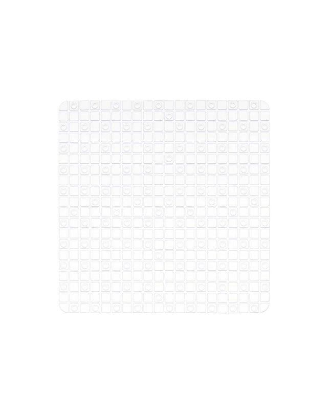 Berilo antislip douchemat set with six transparent PVC mats, 6x50x6 cm, featuring window pattern for safety in bathroom.