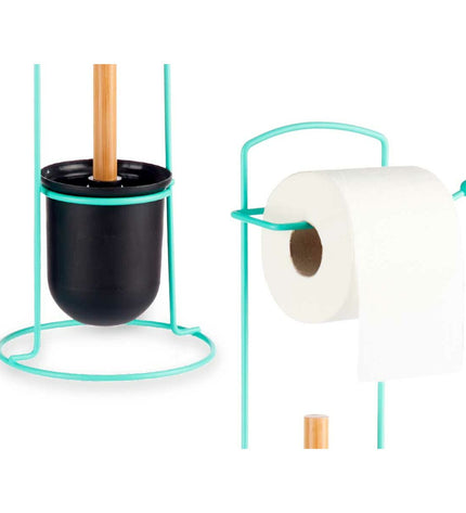 Berilo toiletrollhouder in badkamer, 17x57x16.5 cm, 6-pack, modern bathroom accessory for toilet paper storage