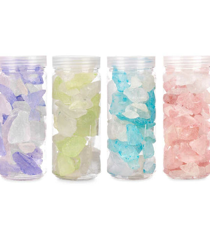 Colorful decorative stones from Gift Decor, blue, green, purple, and pink, outdoor garden decor, 600g, 12 pieces.