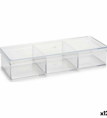 Berilo plastic organizer for bathroom and kitchen, 20x3.5x7 cm, compact storage solution with a sleek design