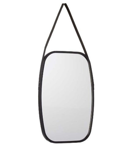 Set of four black rectangular wall mirrors from Gift Decor, 43x65 cm, ideal for home decor and kitchen wall decoration.