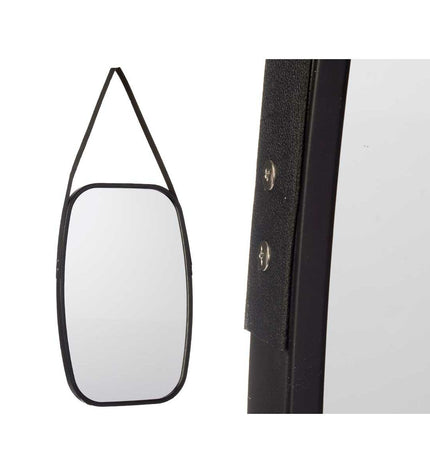 Set of four black rectangular wall mirrors by Gift Decor, 43x65 cm, ideal for home decor and kitchen decoration.