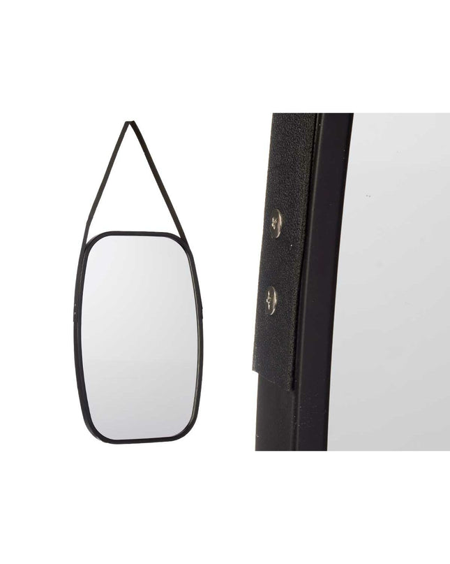 Set of four black rectangular wall mirrors by Gift Decor, 43x65 cm, ideal for home decor and kitchen decoration.