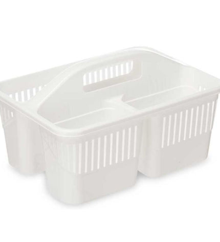 Set of 12 BigBuy Home plastic organizers, 31.3 x 18 x 22 cm, used for home, kitchen, and cleaning storage.
