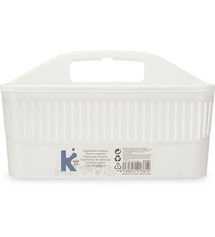 Set of 12 BigBuy Home plastic organizers, 31.3 x 18 x 22 cm, ideal for home cleaning and organization.