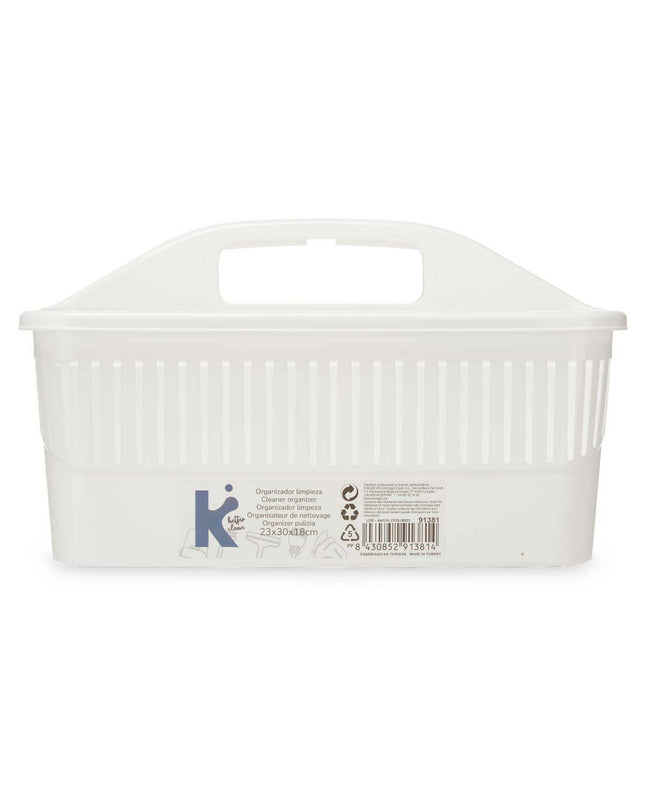 Set of 12 BigBuy Home plastic organizers, 31.3 x 18 x 22 cm, ideal for home cleaning and organization.