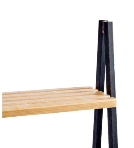 Natuurlijk zwarte Badkamerschappen Berilo Zwart, 40x109,3x30 cm, geschikt voor badruimte, modern en strak design.