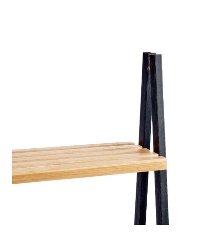 Natuurlijk zwarte Badkamerschappen Berilo Zwart, 40x109,3x30 cm, geschikt voor badruimte, modern en strak design.