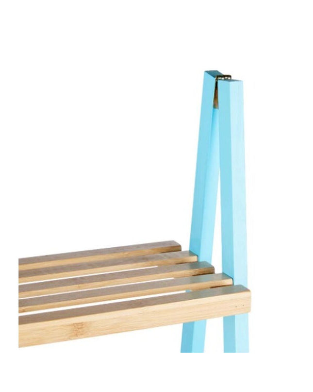 Berilo blauw natuurlijke badkamerschap met afmetingen 40x109,3x30 cm, geschikt voor huis en koken, moderne badkamer decor.