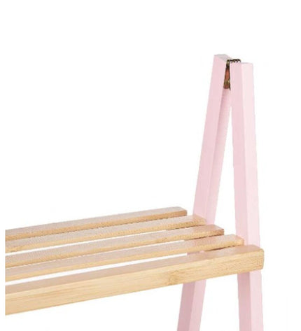 Berilo Roze natuurlijke badkamerschappen in huis en koken, 40.3x81.5x30 cm, modern design with pink finish