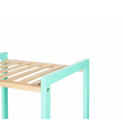 Berilo natuurlijke munt badkamerschappen in maat 35x30x100 cm, modern design, clean finish, suitable for bathroom storage.