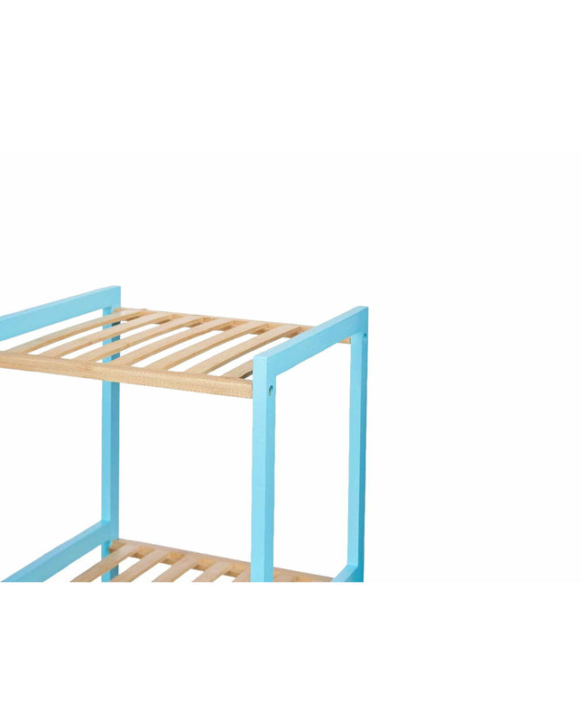 Berilo blauw badkamerschap zonder achtergrond, 35x30x100 cm, voor badkamer en koken, natuurlijke afwerking, modern design