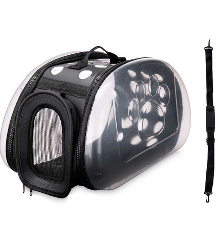 Mascow black plastic small animal carrier baskets in various sizes, ideal for transporting or housing small pets.