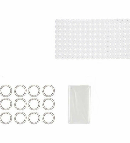 Set of 12 transparent PVC and EVA bath mats from Berilo, measuring 28 x 42 x 6 cm, for household and bathroom use.