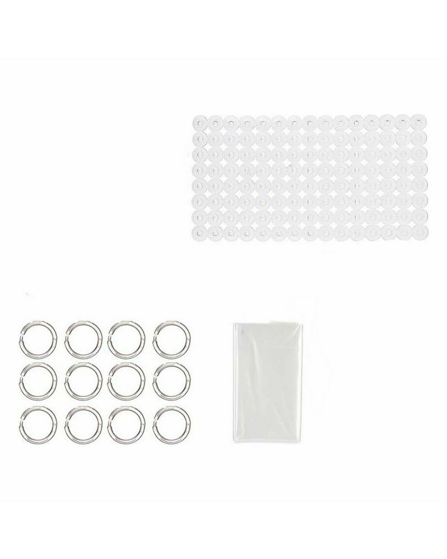 Set of 12 transparent PVC and EVA bath mats from Berilo, measuring 28 x 42 x 6 cm, for household and bathroom use.