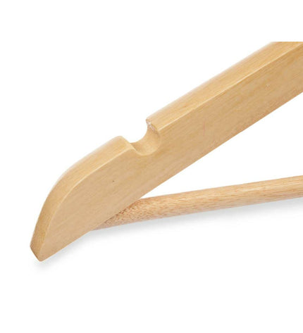 Kleerhangerset Kipit in bruin hout en metaal, 8 stuks, voor huis en koken, opslag en organisatie, afgebeeld in set van 8 hangers.