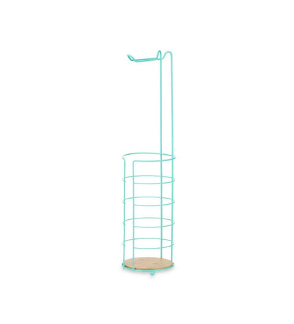 Set of four Berilo toilet paper holders in white, wall-mounted bathroom accessories with a sleek rectangular design.