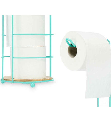 Set of four Berilo toilet roll holders in bathroom, 16.5x63.5x16.5 cm, with a modern design for home and kitchen use