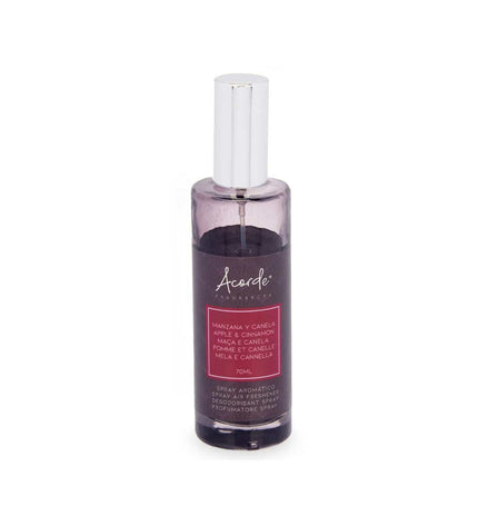 Acorde luchtverfrisserspray met appel en kaneel, 70 ml, 12 stuks, geschikt voor huis en keuken decoratie.