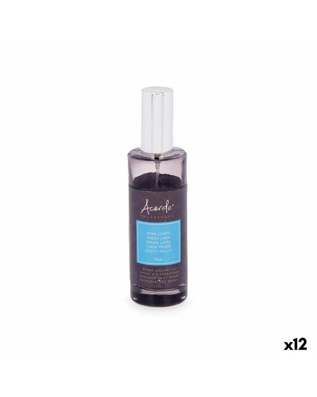 Acorde Luchtverfrisserspray voor schone kleren, 70 ml, 12 stuks, huis en koken, huisdecoratie, frisse geur, icon}