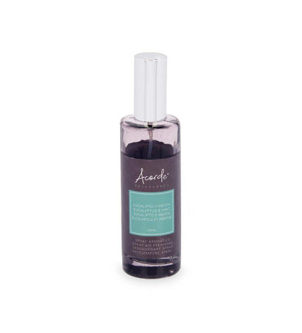 Acorde eucalyptus and mint air freshener spray bottles, 70 ml, for home and kitchen use, displayed in a set of 12.