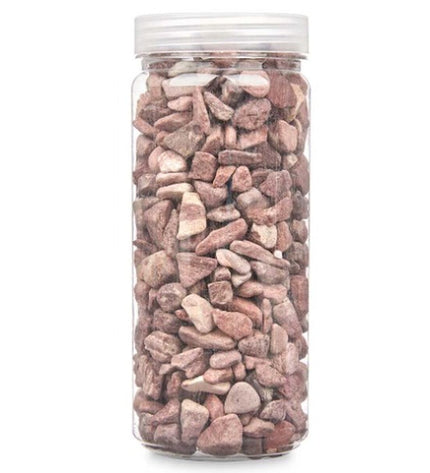 Gift Decor decorative red stones for outdoor garden decor, 10-20mm, 700g, set of 12, natural outdoor decoration stones.