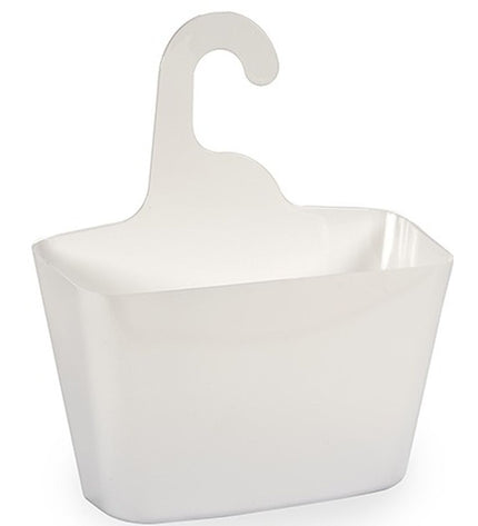 Berilo badkamerorganiser houder in wit plastic, 11.5x31.5x28.5 cm, voor badkamer en keuken, 24 stuks in set