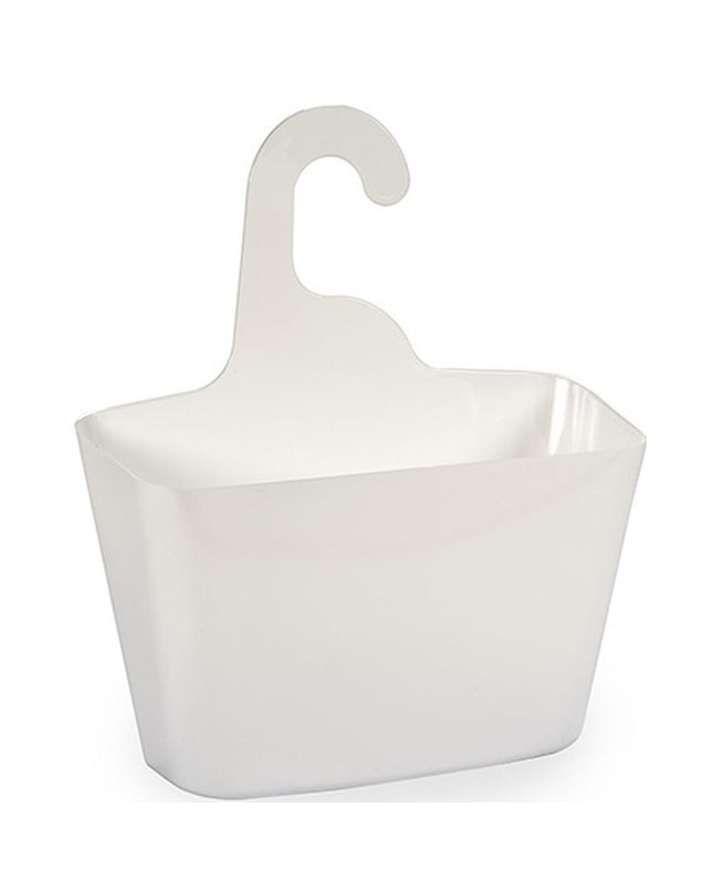 Berilo badkamerorganiser houder in wit plastic, 11.5x31.5x28.5 cm, voor badkamer en keuken, 24 stuks in set