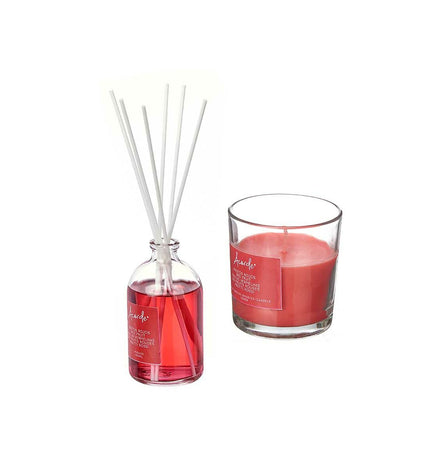 Set of six Acorde Rode Vruchten air fresheners, 100 ml each, designed for home and kitchen decor with vibrant fruit scent.