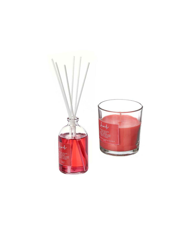 Set of six Acorde Rode Vruchten air fresheners, 100 ml each, designed for home and kitchen decor with vibrant fruit scent.