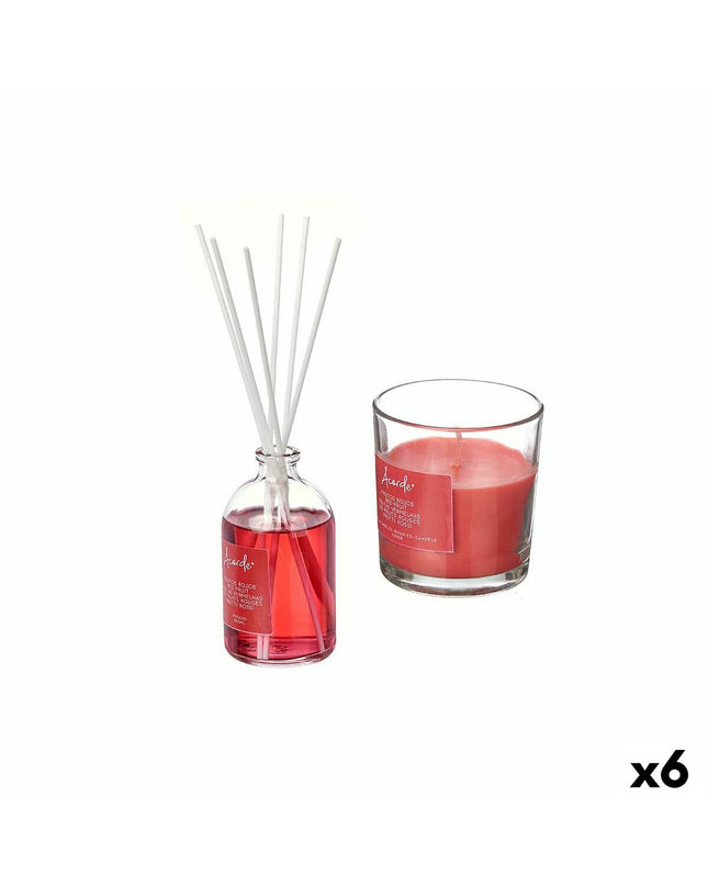 Acorde Luchtverfrisserset Rode Vruchten 100 ml, 6 stuks, huis en koken, huisdecoratie, with fruit-scented air fresheners.