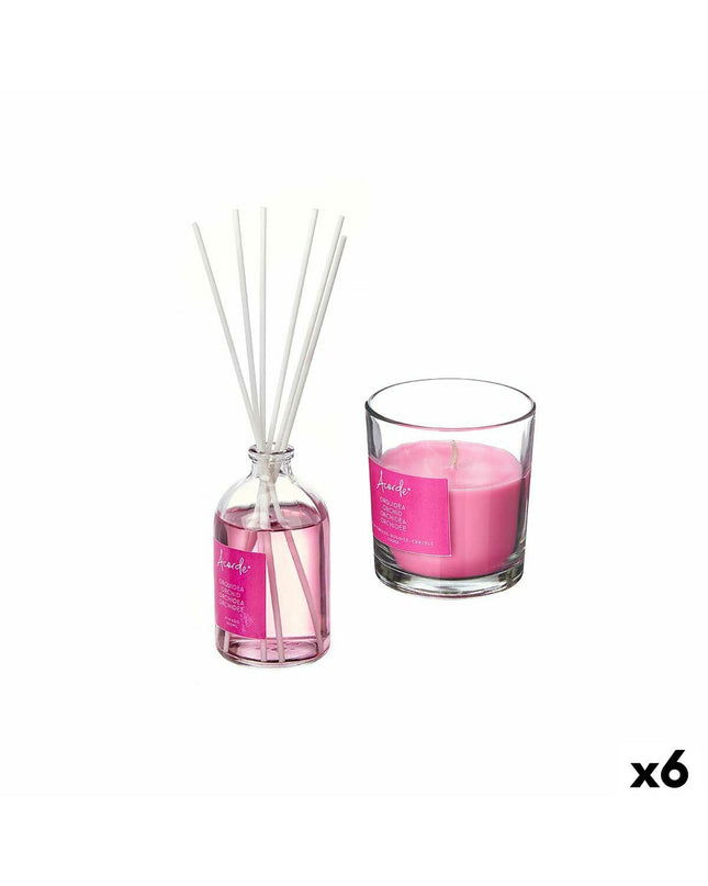 Acorde Orchidee air freshener set with six 100ml bottles, ideal for home decor and kitchen freshness.