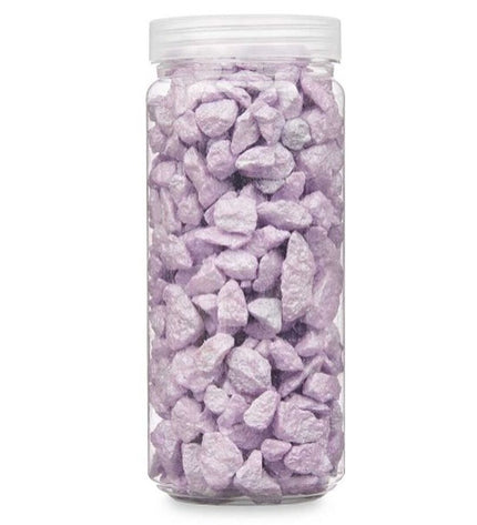 Gift Decor decorative purple stones for outdoor garden decor, 10-20 mm, 12 pieces in a compact size for landscaping.