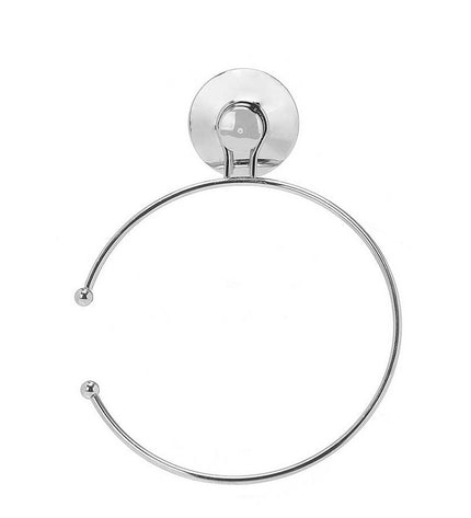 Set of 12 Berilo stainless steel handdoekrek met ringen, 16x20x4 cm, for bathroom and kitchen organization.