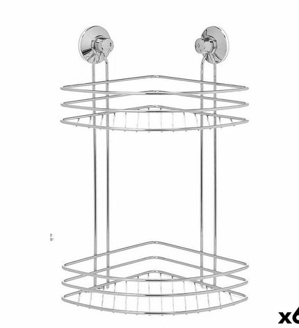 Berilo metal and ABS shower support brackets, 26x39x19 cm, shown in a bathroom setting, 6-piece set for home and kitchen.