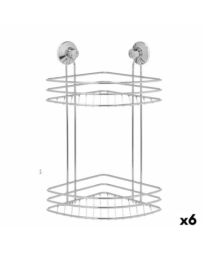 Berilo metal and ABS shower support brackets, 26x39x19 cm, shown in a bathroom setting, 6-piece set for home and kitchen.