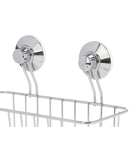 Set of 12 Berilo metal and ABS shower supports, 24x18x10 cm, ideal for bathroom and kitchen use, sturdy and durable.