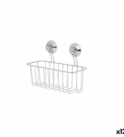 Berilo metal and ABS shower support brackets in gray, 24x18x10 cm, set of 12, suitable for bathroom and kitchen use.