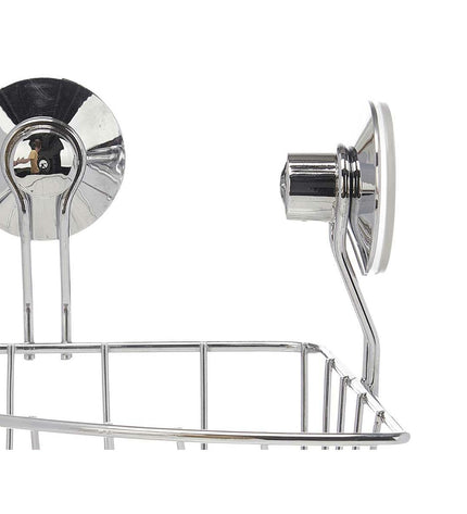 Set of 12 Berilo metal and ABS shower supports, 25x18.5x18 cm, ideal for bathroom and kitchen use, sturdy and durable.