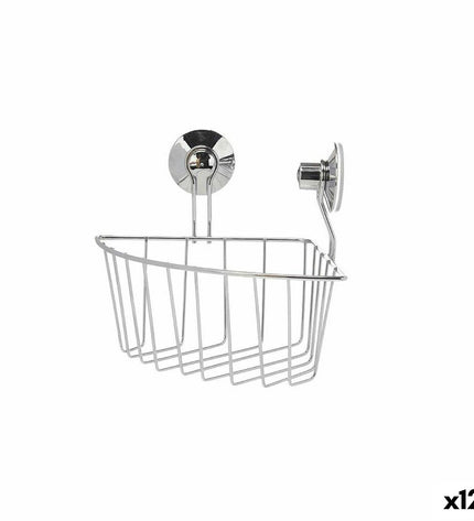 Berilo metal and ABS shower support for bathroom, 25x18.5x18 cm, set of 12, sturdy steel construction and modern design.