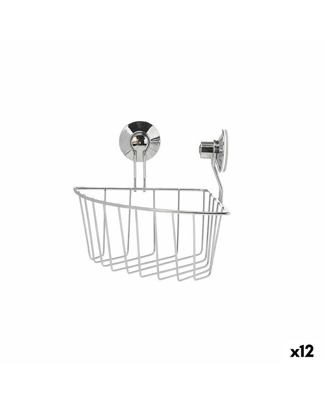 Berilo metal and ABS shower support for bathroom, 25x18.5x18 cm, set of 12, sturdy steel construction and modern design.