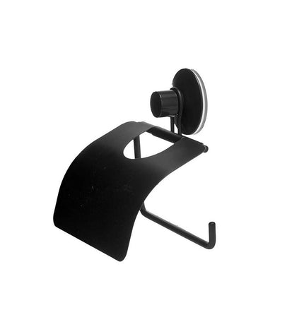 Set of 12 black Berilo steel toilet paper holders in ABS, 13.5 x 12 x 3 cm, for bathroom organization and convenience.