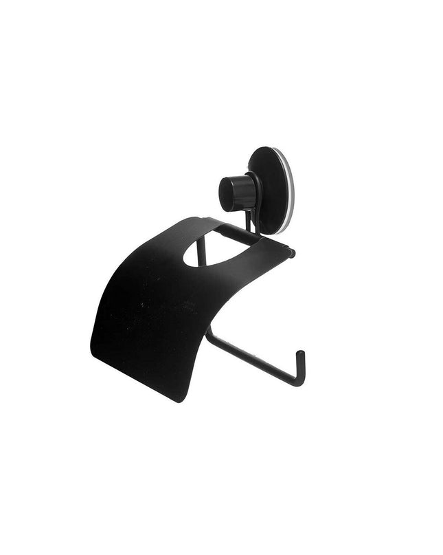 Set of 12 black Berilo steel toilet paper holders in ABS, 13.5 x 12 x 3 cm, for bathroom organization and convenience.
