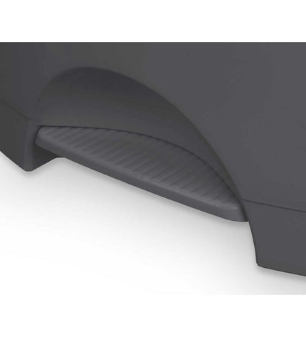 Set of four BigBuy Home 30L anthracite plastic pedal bins for household storage and kitchen organization.