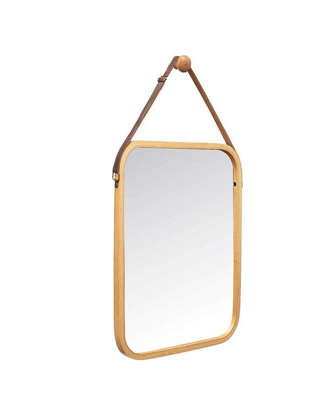 Six natural rectangular hanging mirrors from Gift Decor, 34x41.5 cm, with a sleek frame, ideal for home decor.