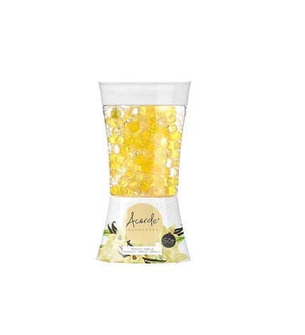 Acorde Vanille air freshener gel pack, 150g, for home decor and kitchen use, shown in a clear container with vanilla scent.
