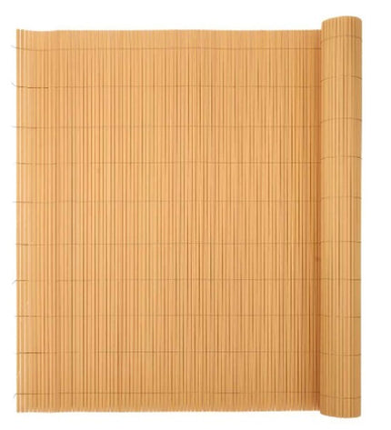 Ibergarden beige PVC garden fencing panels in various sizes, outdoor decoration for garden and outdoor space.
