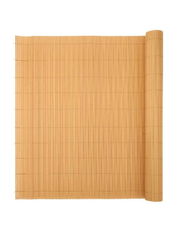 Ibergarden beige PVC garden fencing panels in various sizes, outdoor decoration for garden and outdoor space.